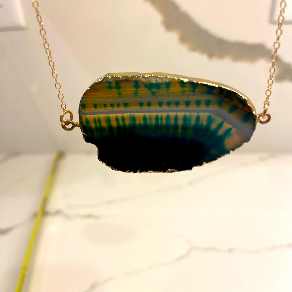Natural stone necklace